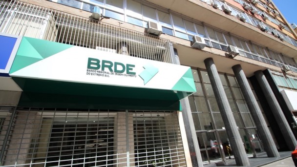 Fachada da sede do BRDE em Porto Alegre